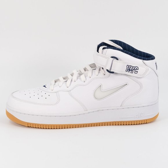 Nike Air Force 1 Mid Jewel QS 'NYC - Yankees' DH5622-100 size 14 - Picture 5 of 10